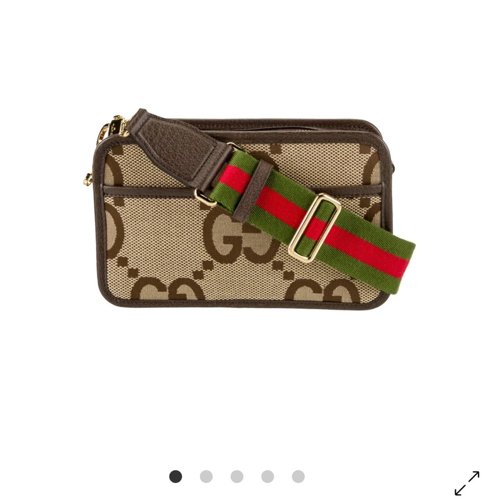 Gucci Cream and Brown Belt Bag with Signature GG Monogram
